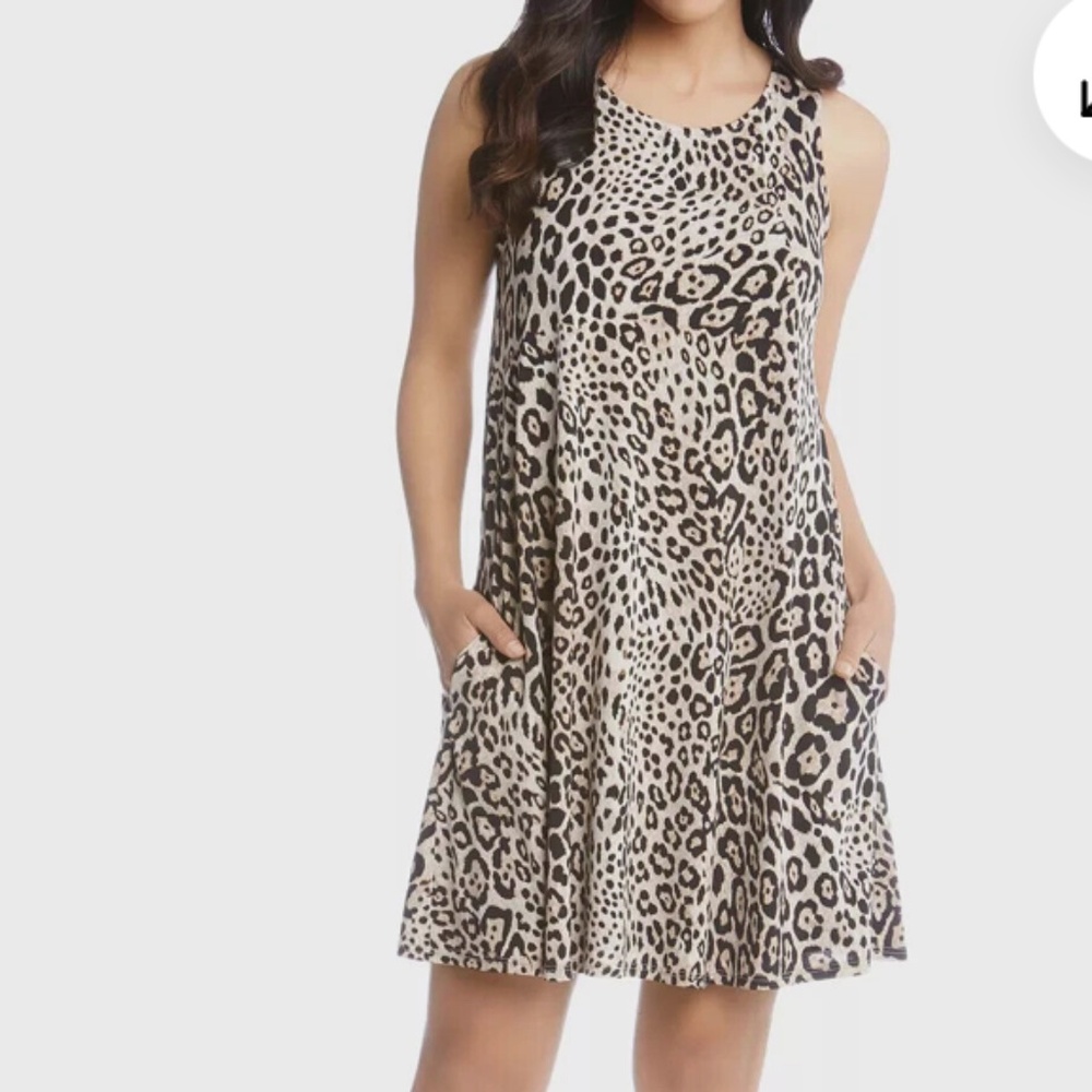 KAREN KANE Chloe Leopard-Print A-Line Dress
